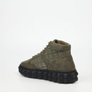 Mazerata Pigale 9 Faux Nubuck / Nylon Ankle Boot - Olive footwear Mazerata