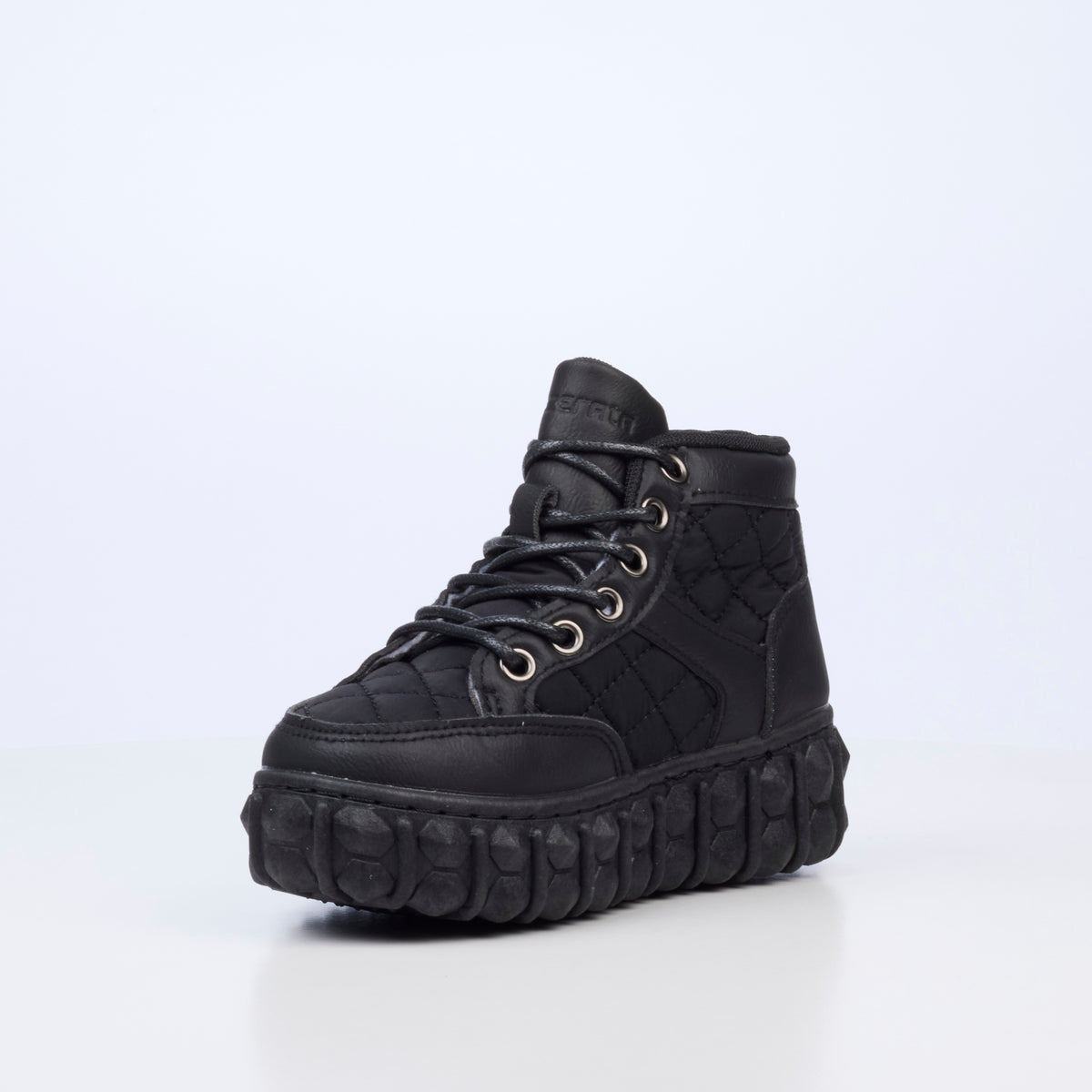 Mazerata Pigale 9 Faux Nubuck / Nylon Ankle Boot - Black (Youth)