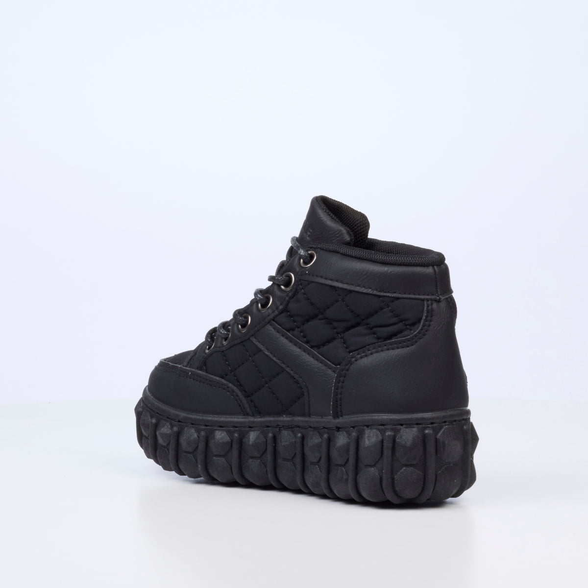 Mazerata Pigale 9 Faux Nubuck / Nylon Ankle Boot - Black (Youth)