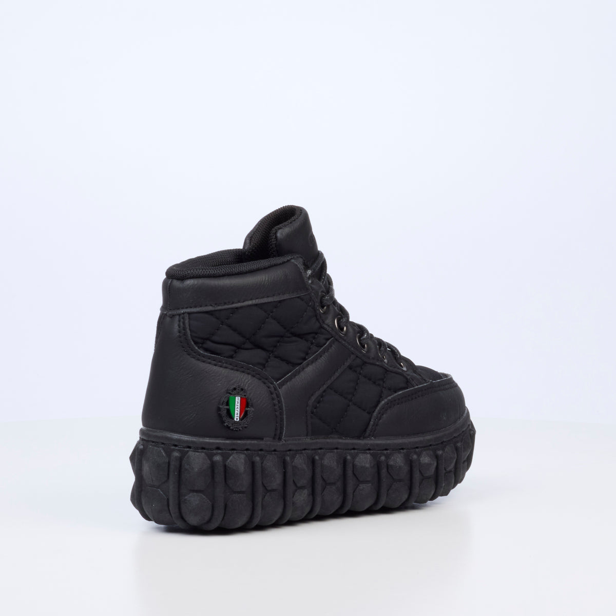 Mazerata Pigale 9 Faux Nubuck / Nylon Ankle Boot - Black (Youth)