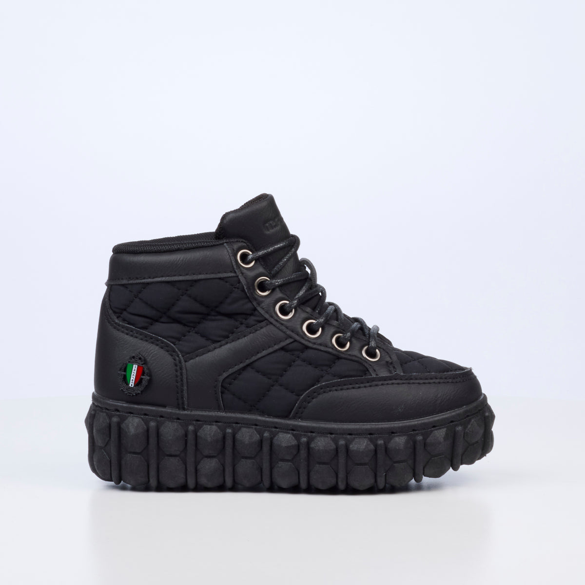 Mazerata Pigale 9 Faux Nubuck / Nylon Ankle Boot - Black (Youth)
