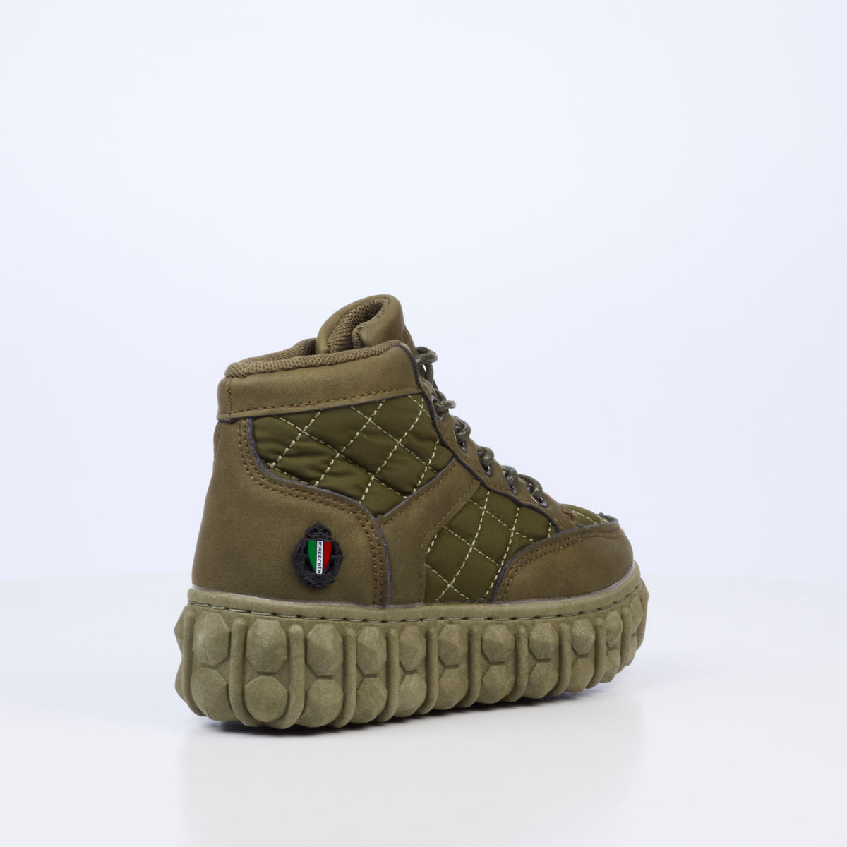 Mazerata Pigale 9 Faux Nubuck / Nylon Ankle Boot - Olive (Youth)