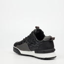 Urbanart Play 15 Lycra / Faux Nubuck Sneaker - Black footwear Urbanart