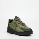 Urbanart Play 15 Lycra / Faux Nubuck Sneaker - Olive footwear Urbanart