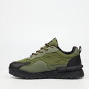 Urbanart Play 15 Lycra / Faux Nubuck Sneaker - Olive footwear Urbanart