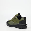 Urbanart Play 15 Lycra / Faux Nubuck Sneaker - Olive footwear Urbanart