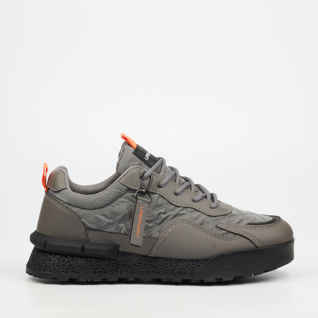 Urbanart Play 15 Lycra / Faux Nubuck Sneaker - Grey footwear Urbanart