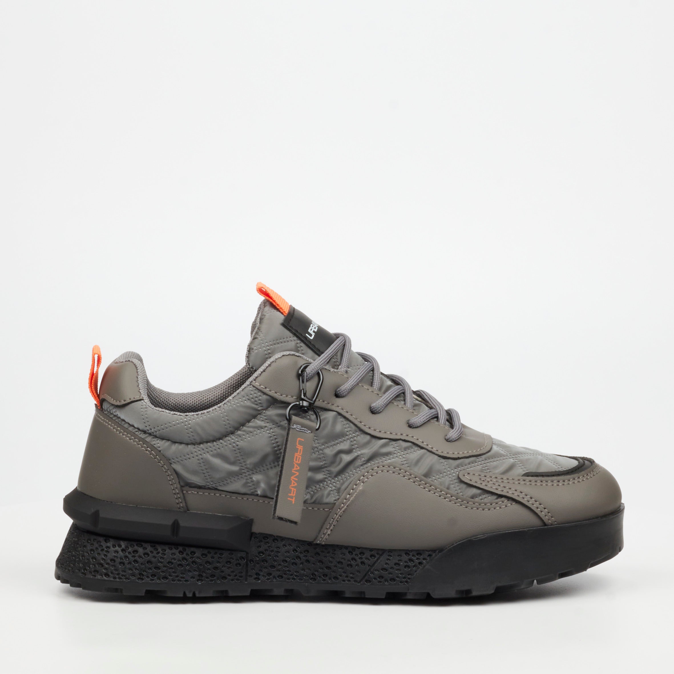 Urbanart Play 15 Lycra / Faux Nubuck Sneaker - Grey footwear Urbanart