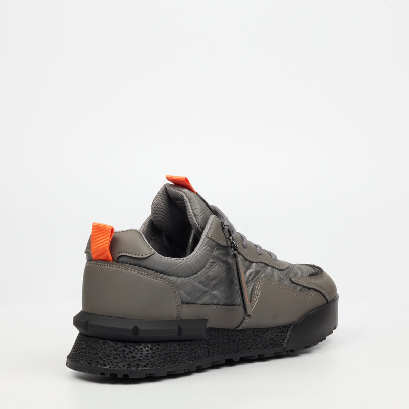 Urbanart Play 15 Lycra / Faux Nubuck Sneaker - Grey footwear Urbanart