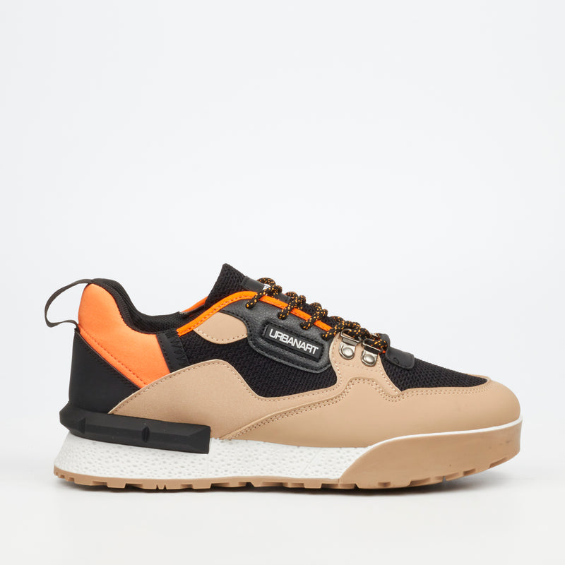 Urbanart Play 17 Faux Nubuck / Knit Sneaker - Bone