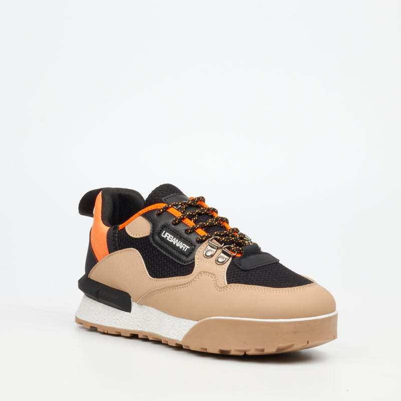 Urbanart Play 17 Faux Nubuck / Knit Sneaker - Bone