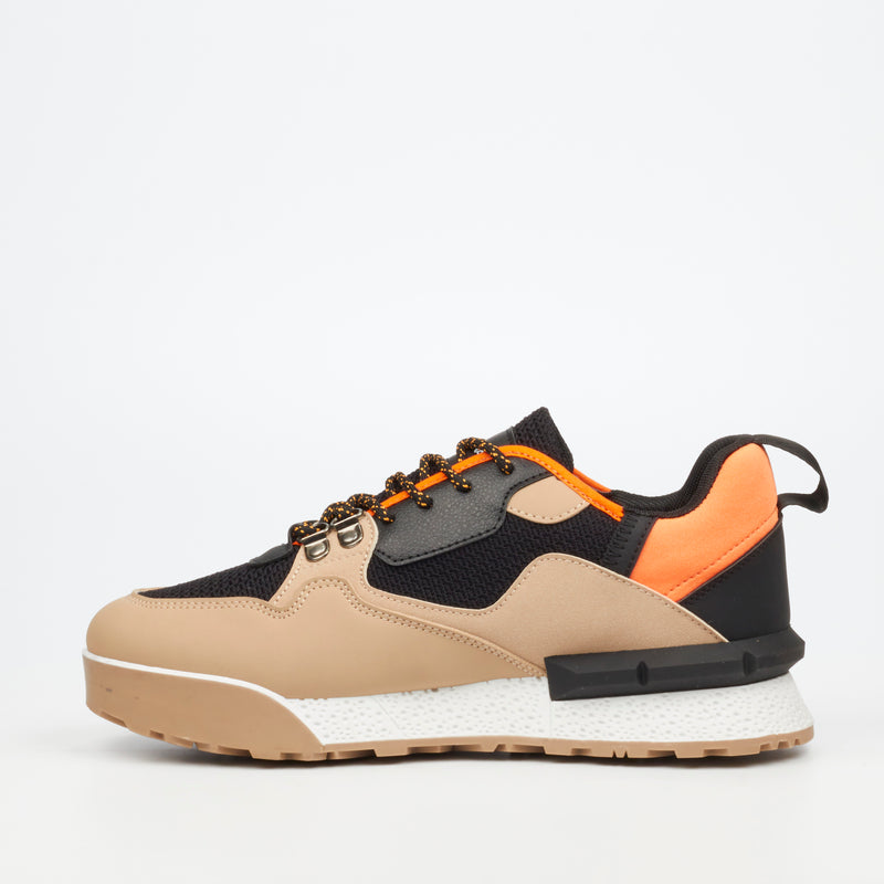 Urbanart Play 17 Faux Nubuck / Knit Sneaker - Bone