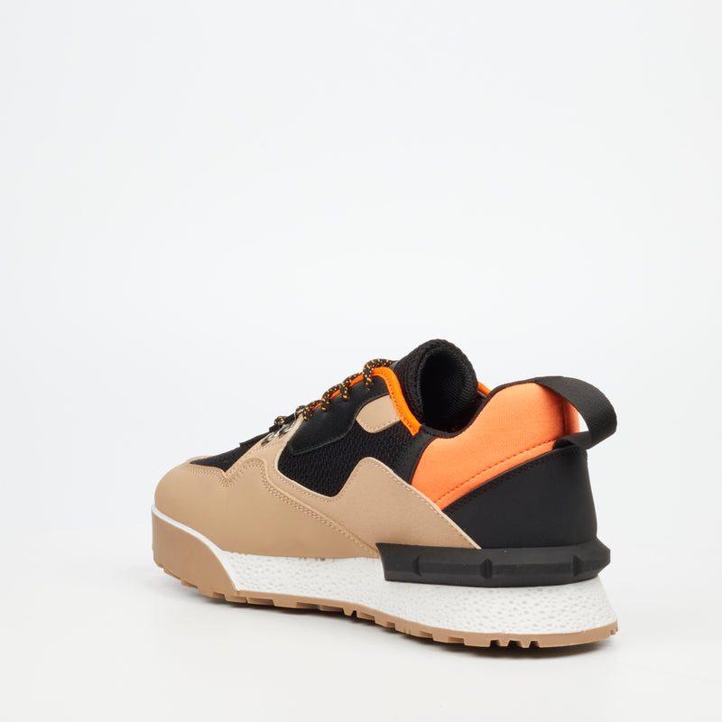 Urbanart Play 17 Faux Nubuck / Knit Sneaker - Bone