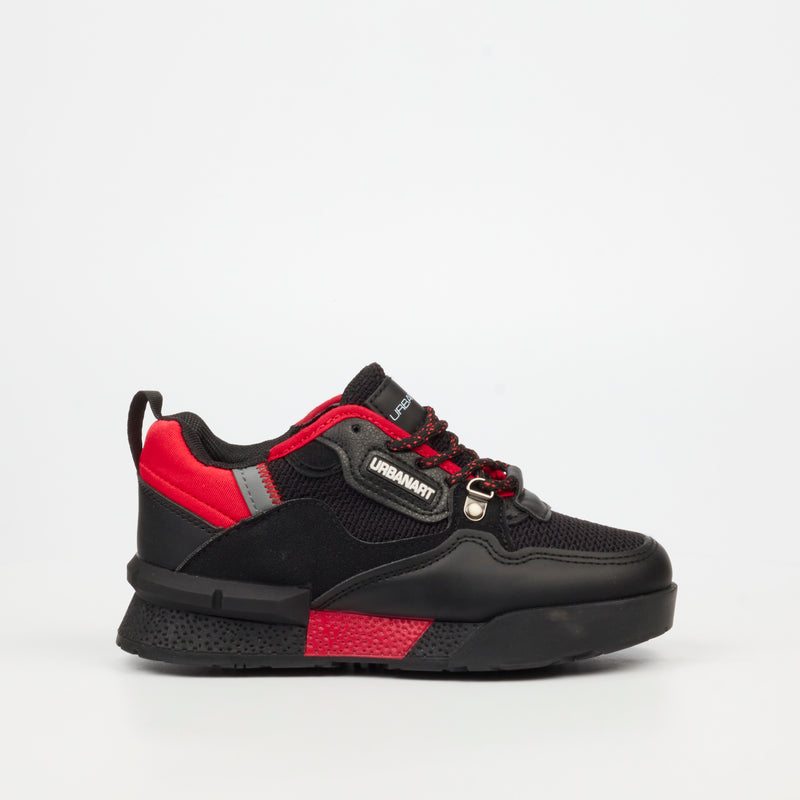 Urbanart Play 17 Faux Wax / Knit - Black (kids) footwear Urbanart