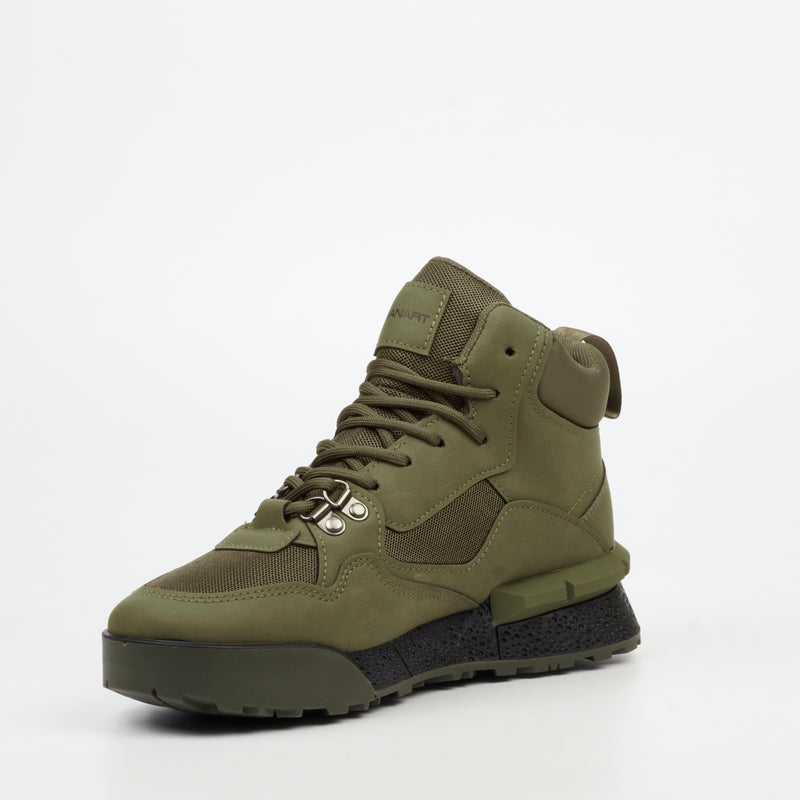 Urbanart Play 18 Faux Nubuck / Mesh Ankle Boot - Olive