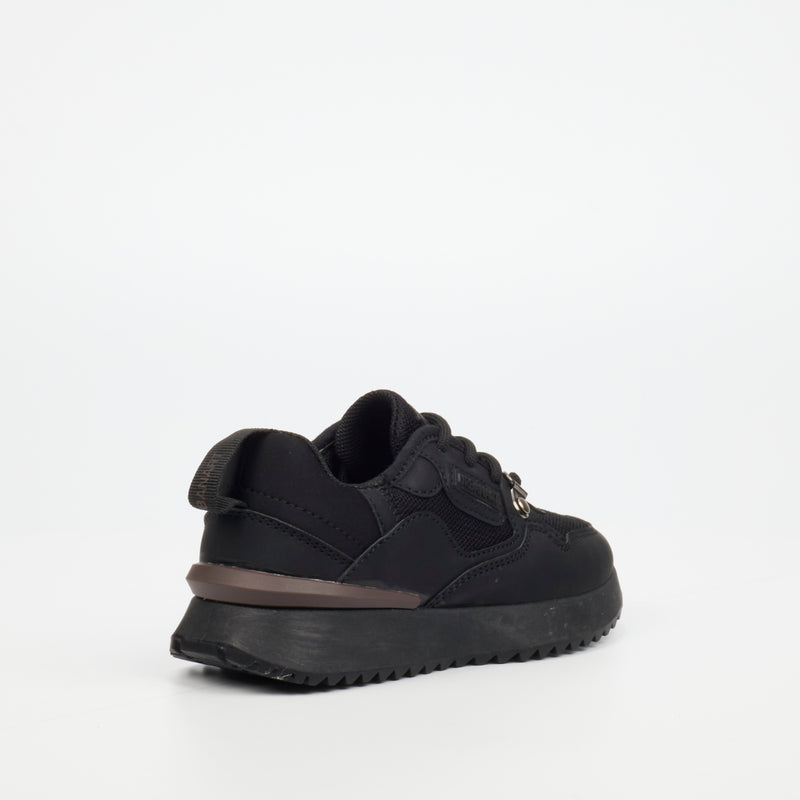 Urbanart Play 1 Faux Nubuck / Mesh Sneaker - Black(youth) footwear Urbanart   