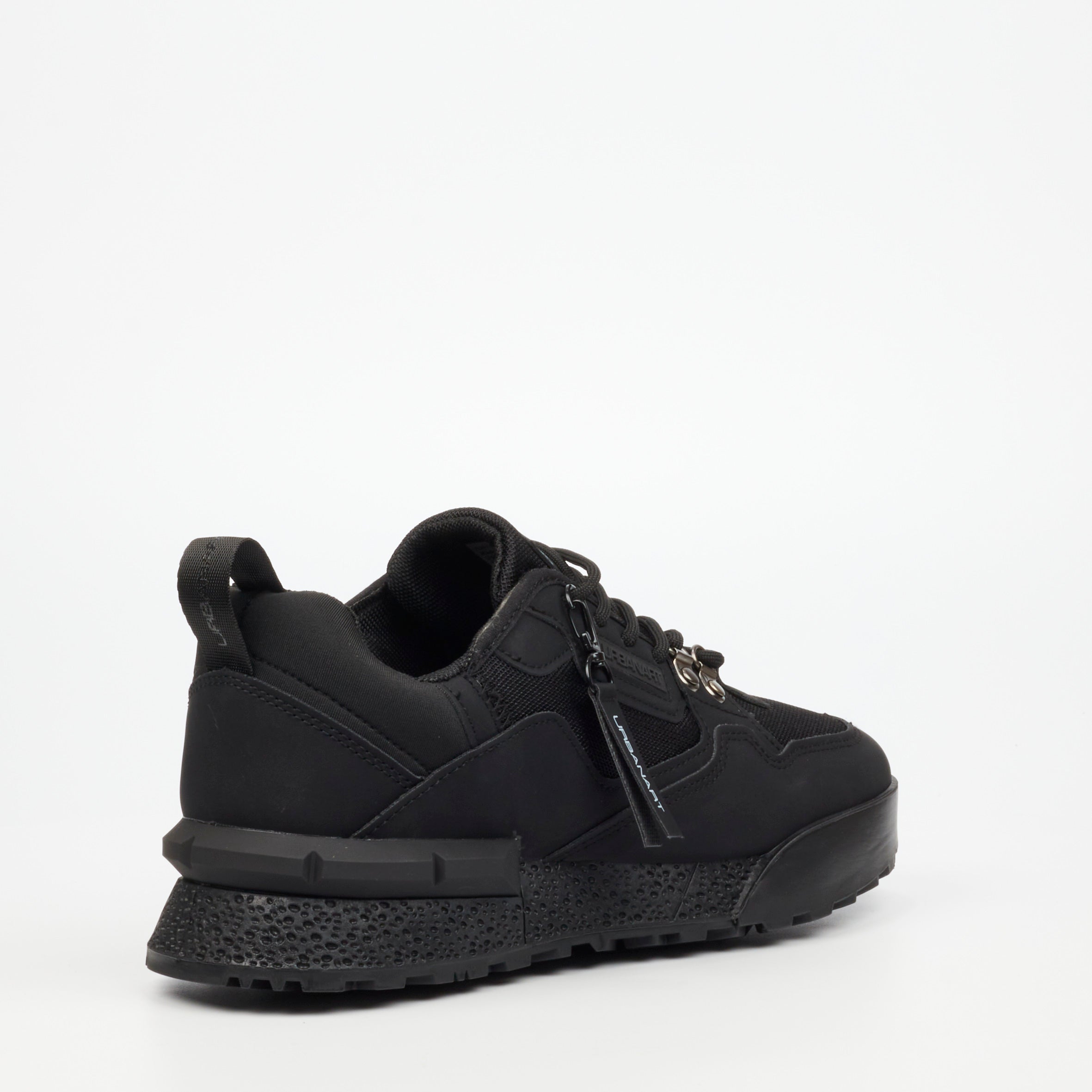 Urbanart Play 1 Faux Nubuck / Mesh Sneaker - Black footwear Urbanart