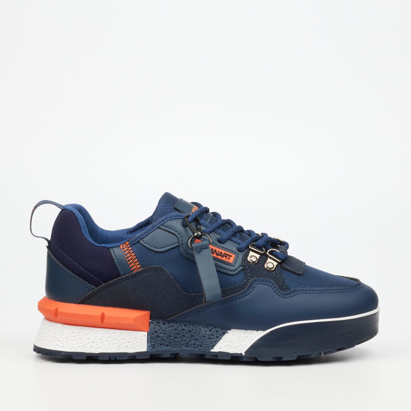 Urbanart Play 1 Faux Nubuck / Mesh Sneaker - Combo Navy footwear Urbanart