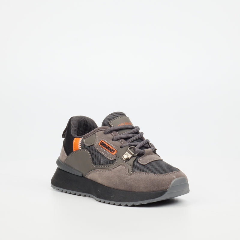 Urbanart Play 1 Faux Nubuck / Mesh Sneaker - Grey (youth) footwear Urbanart   