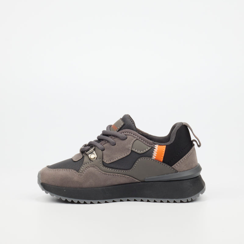 Urbanart Play 1 Faux Nubuck / Mesh Sneaker - Grey (youth) footwear Urbanart   