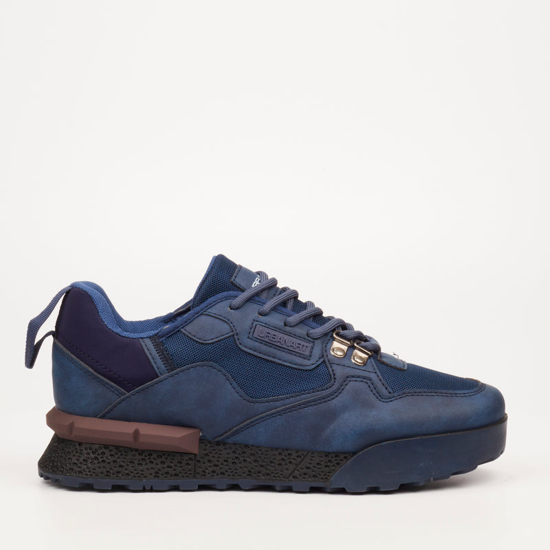 Urbanart Play 1 Faux Nubuck / Mesh Sneaker - Combo Navy footwear Urbanart