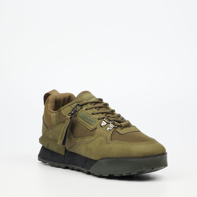 Urbanart Play 1 Faux Nubuck / Mesh Sneaker - Olive footwear Urbanart