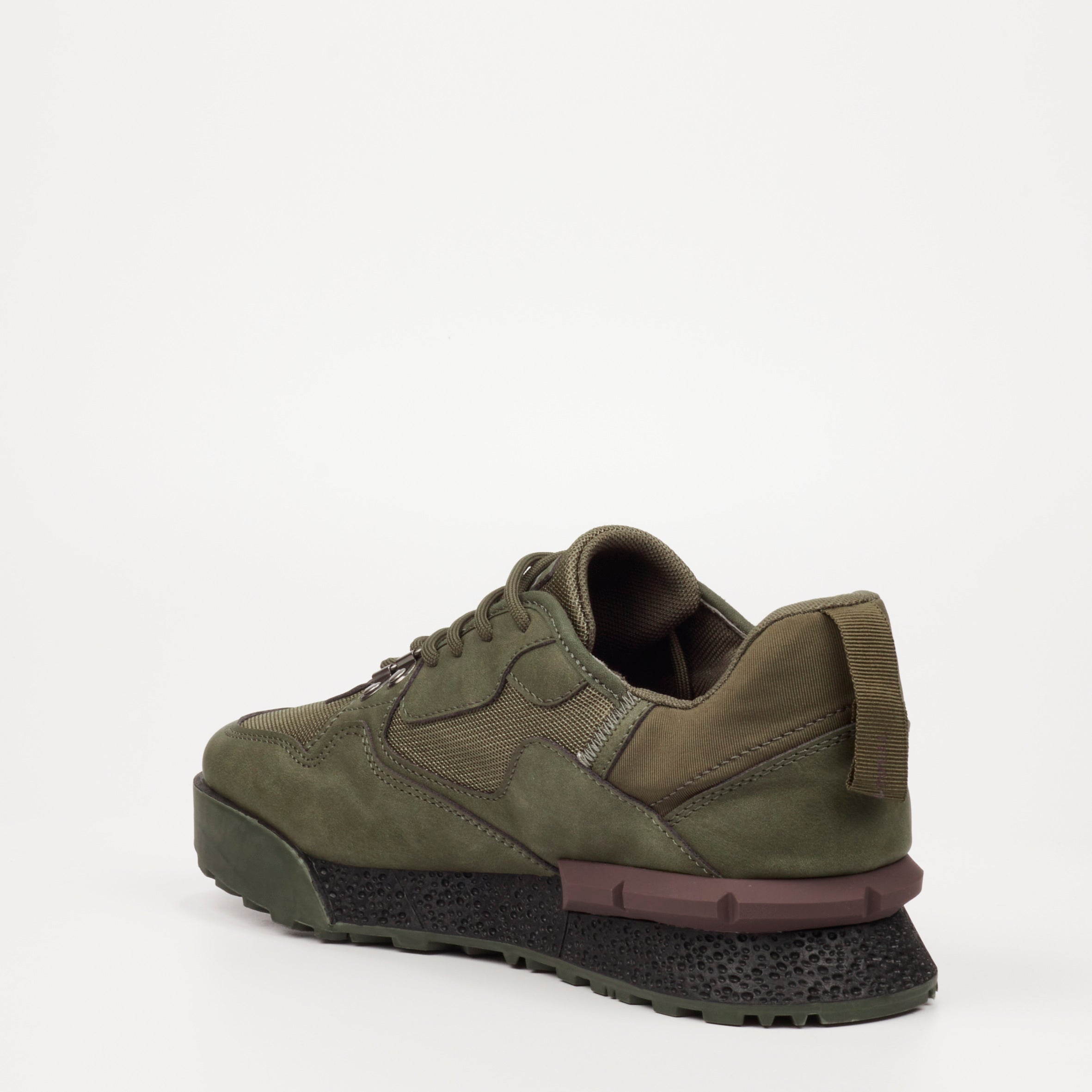 Urbanart Play 1 Faux Nubuck / Mesh Sneaker - Olive footwear Urbanart