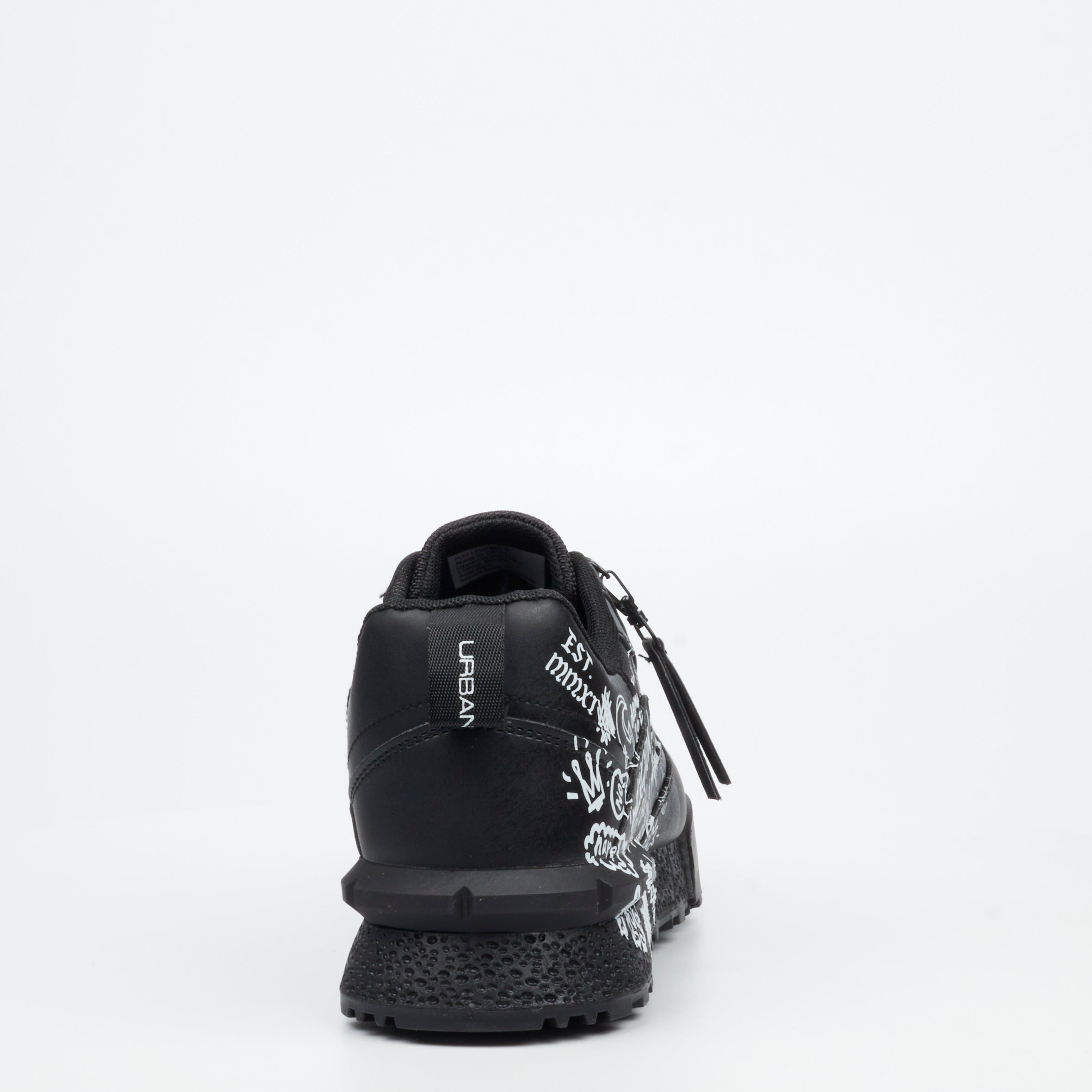 Urbanart Play 1 Print Sneaker - Black footwear Urbanart