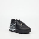 Urbanart Play 1 Print Sneaker - Black (kids) footwear Urbanart