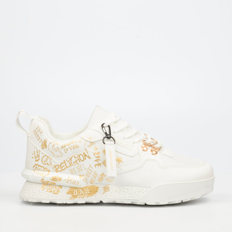 Urbanart Play 1 Print Sneaker - Gold