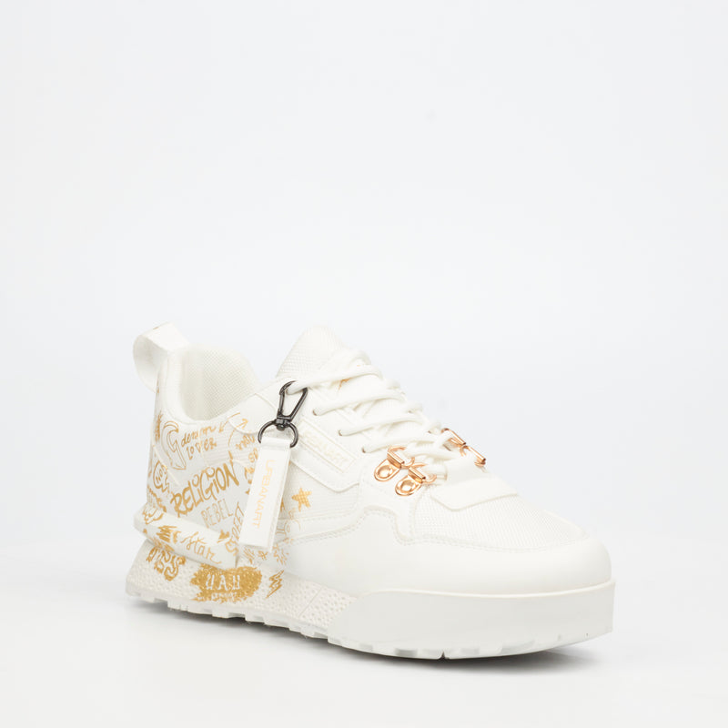 Urbanart Play 1 Print Sneaker - Gold