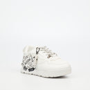 Urbanart Play 1 Print Sneaker - White (kids) footwear Urbanart