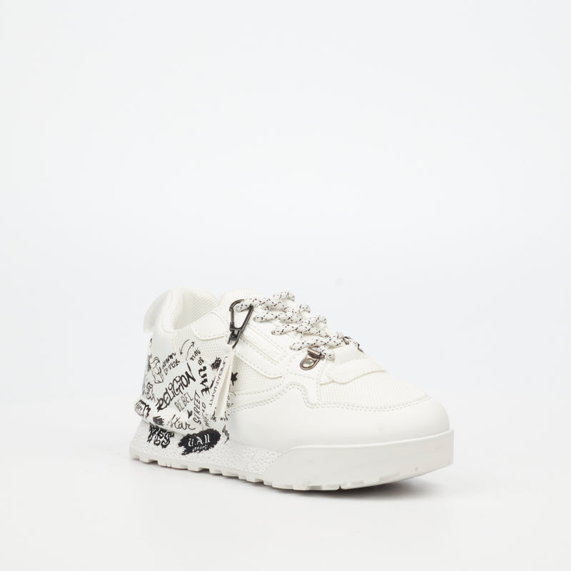 Urbanart Play 1 Print Sneaker - White (kids)