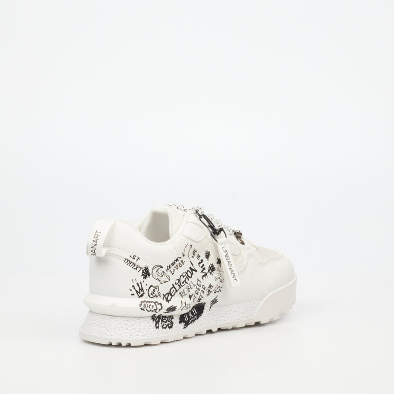 Urbanart Play 1 Print Sneaker - White (kids)