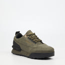 Urbanart Play 27 Faux Nubuck Sneaker - Olive footwear Urbanart