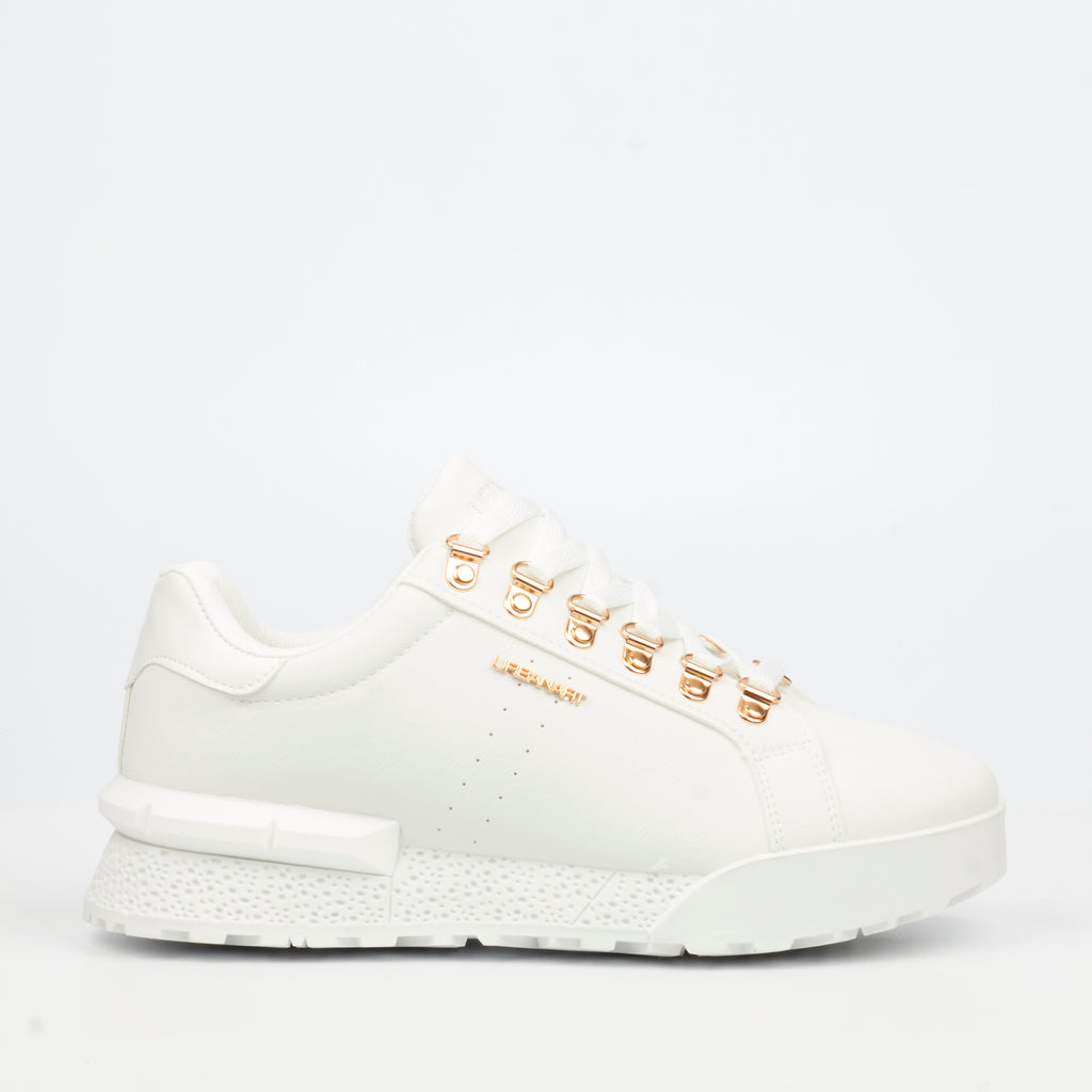 Urbanart Play 28 Faux Wax Sneaker - White footwear Urbanart