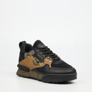 Urbanart Play 29 Faux Wax / Mesh Sneaker - Olive footwear Urbanart