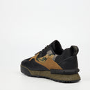 Urbanart Play 29 Faux Wax / Mesh Sneaker - Olive footwear Urbanart