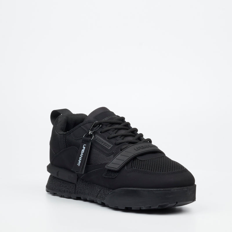 Urbanart Play 2 Faux Nubuck / Mesh Sneaker - Black footwear Urbanart