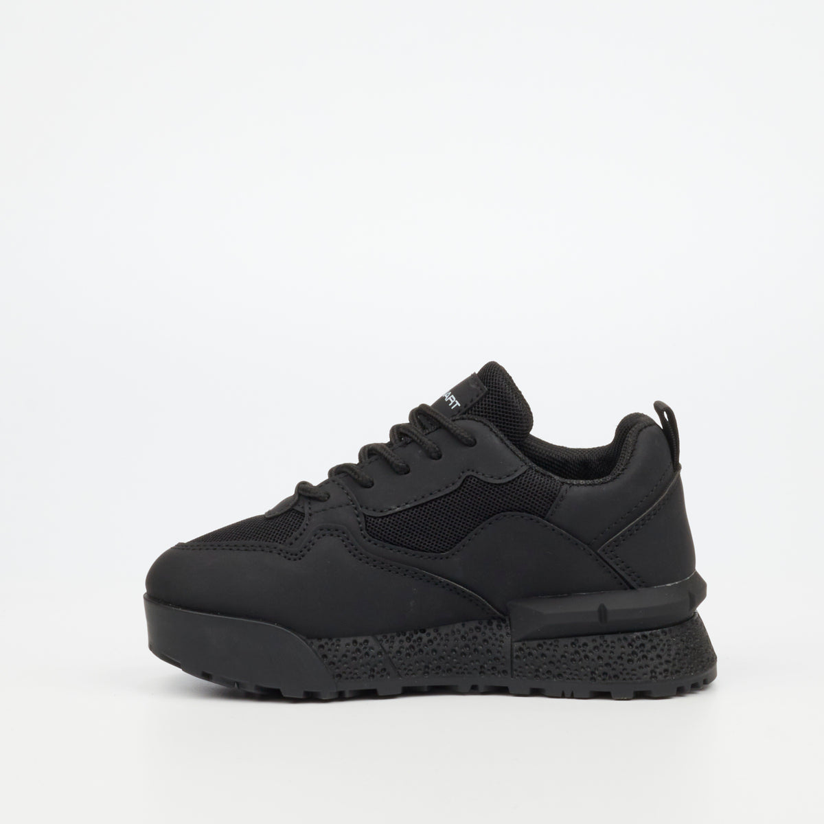 Urbanart Play 2 Faux Nubuck / Mesh Sneaker - Black (Kids)