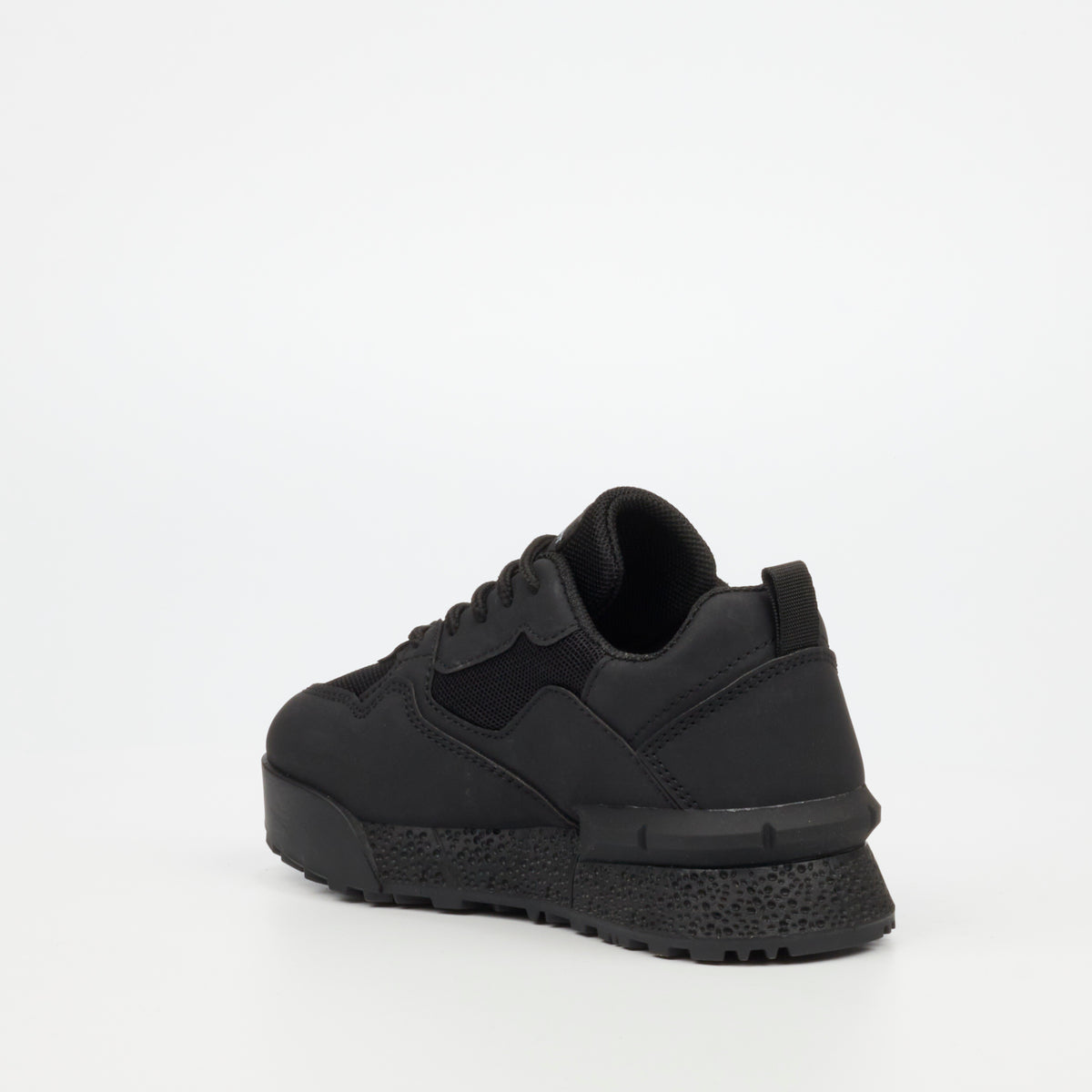 Urbanart Play 2 Faux Nubuck / Mesh Sneaker - Black (Kids)
