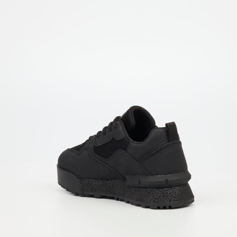 Urbanart Play 2 Faux Nubuck / Mesh Sneaker - Black (kids)