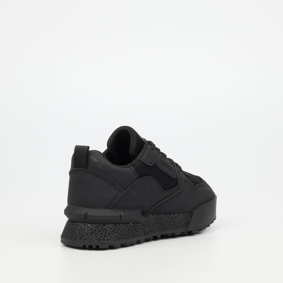 Urbanart Play 2 Faux Nubuck / Mesh Sneaker - Black (Kids)
