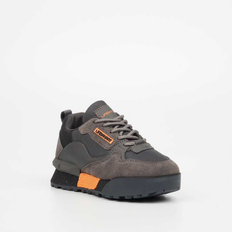 Urbanart Play 2 Faux Nubuck / Mesh Sneaker - Grey (kids)