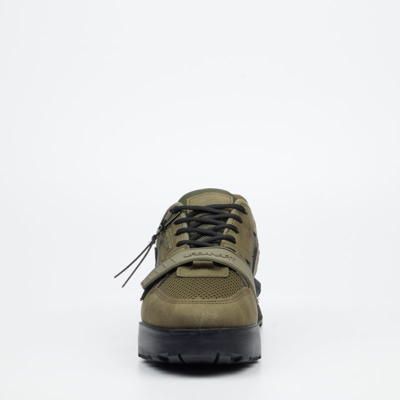 Urbanart Play 2 Faux Nubuck / Mesh Sneaker - Olive footwear Urbanart