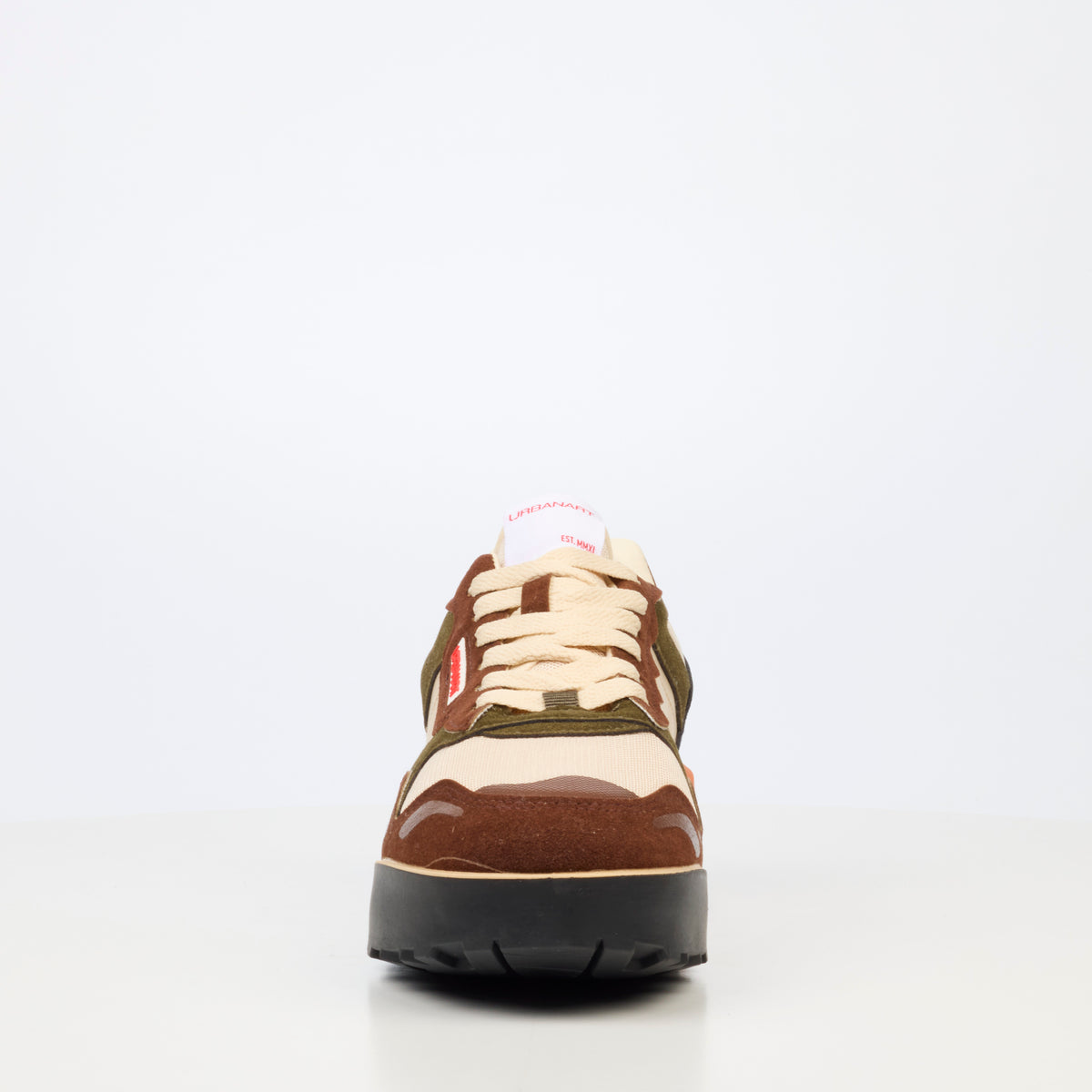 Urbanart Play 37 Nylon / Faux Suede Sneaker - Chocolate