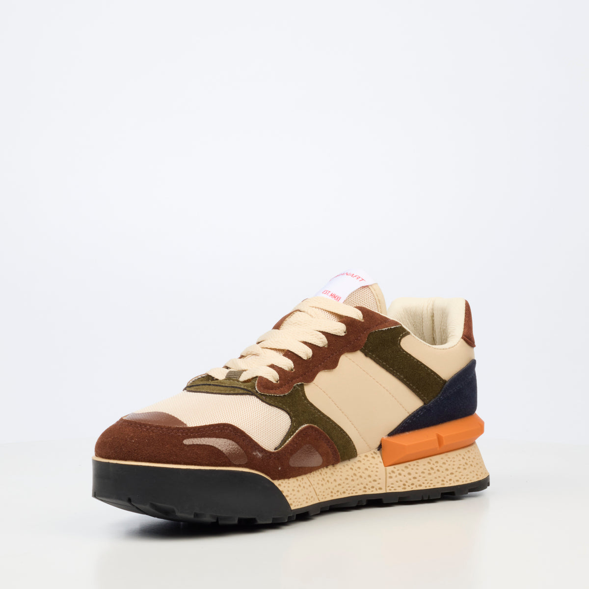 Urbanart Play 37 Nylon / Faux Suede Sneaker - Chocolate