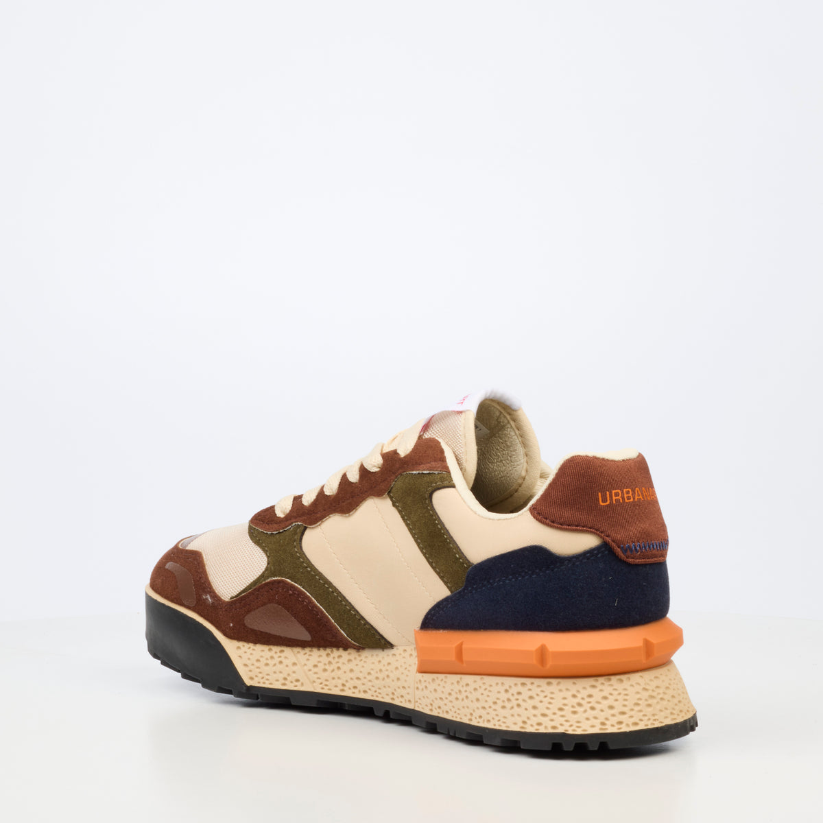 Urbanart Play 37 Nylon / Faux Suede Sneaker - Chocolate