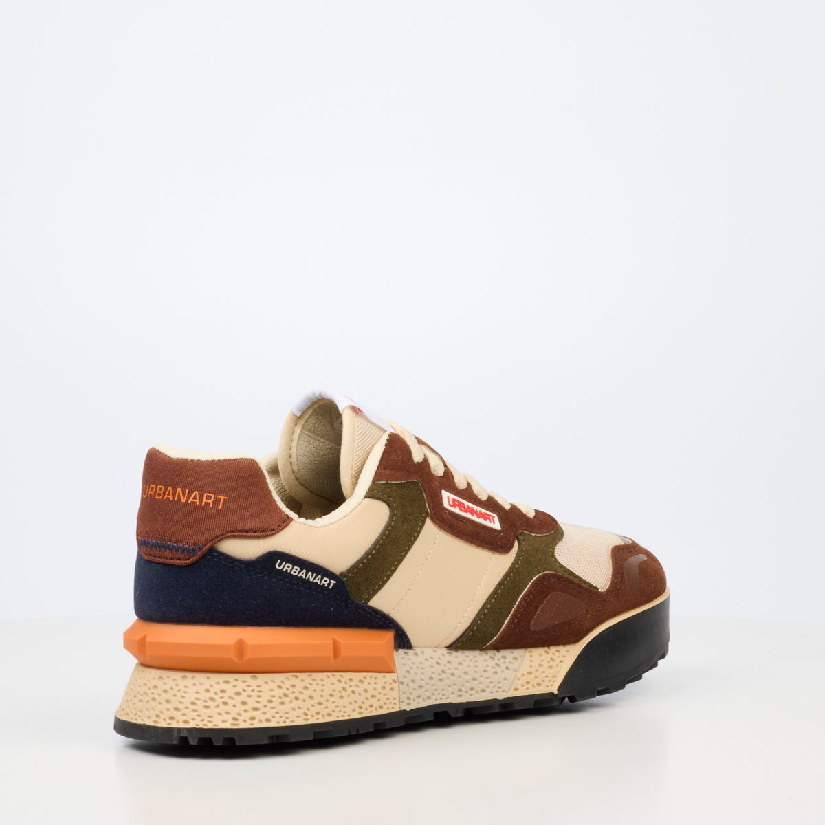 Urbanart Play 37 Nylon / Faux Suede Sneaker - Chocolate