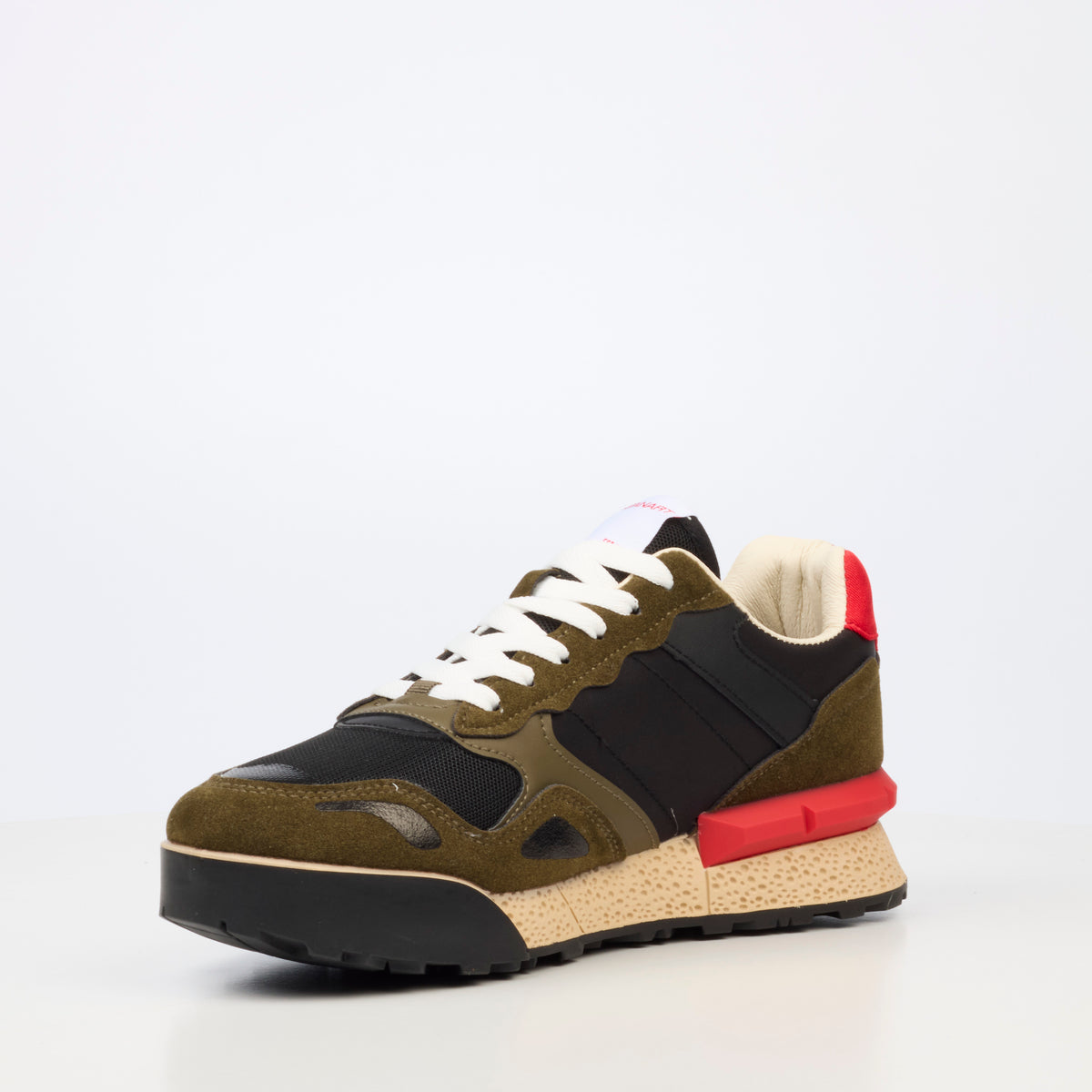 Urbanart Play 37 Nylon / Faux Suede Sneaker - Olive